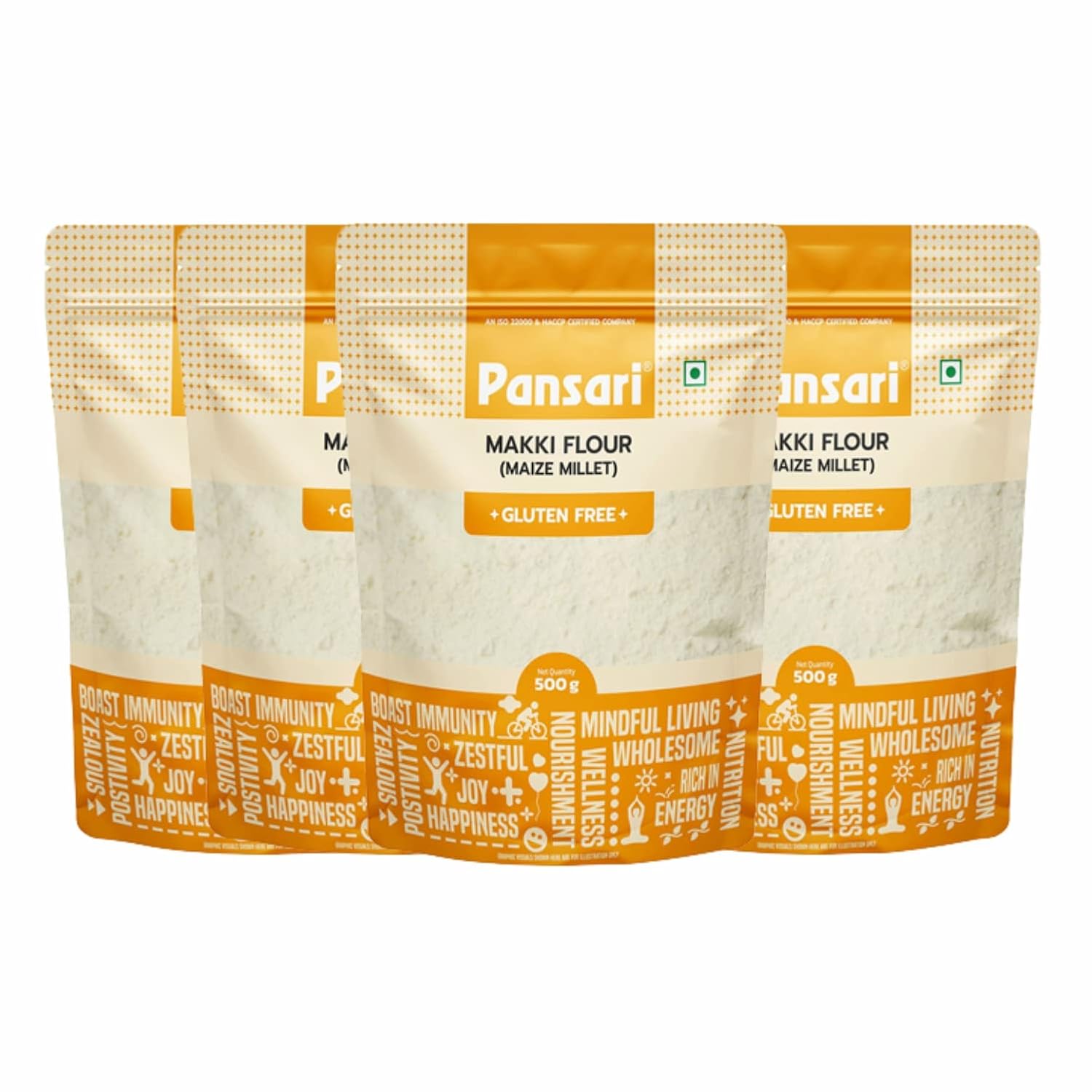 Pansari Corn Flour/Makki Made With Real Yellow Corn Non