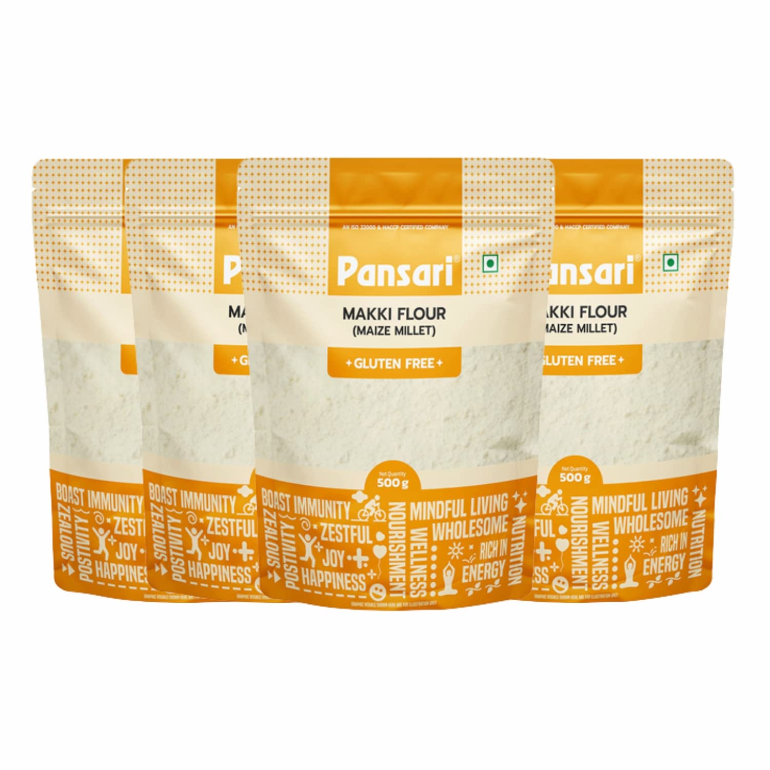 Pansari 100% Natural Maize/Makki Atta|Super Nutritious Corn Flour |With High Fiber Content|Boosts Immunity & Blood Circulation|With No Preservative & Glutten Free- 500 grams (Pack of 4) (B0BRQG4R1S) Amazon Price History, Amazon Price Tracker