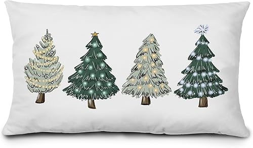 Fundas de almohada verdes para árbol de Navidad de 12 x 20 pulgadas, decoraciĂłn de Navidad verde, fundas de cojĂn de árboles de Navidad, fundas de Fundas de almohada verdes para árbol de Navidad de 12 x 20 pulgadas, decoraciĂłn de Navidad verde, fundas de cojĂn de árboles de Navidad, fundas de