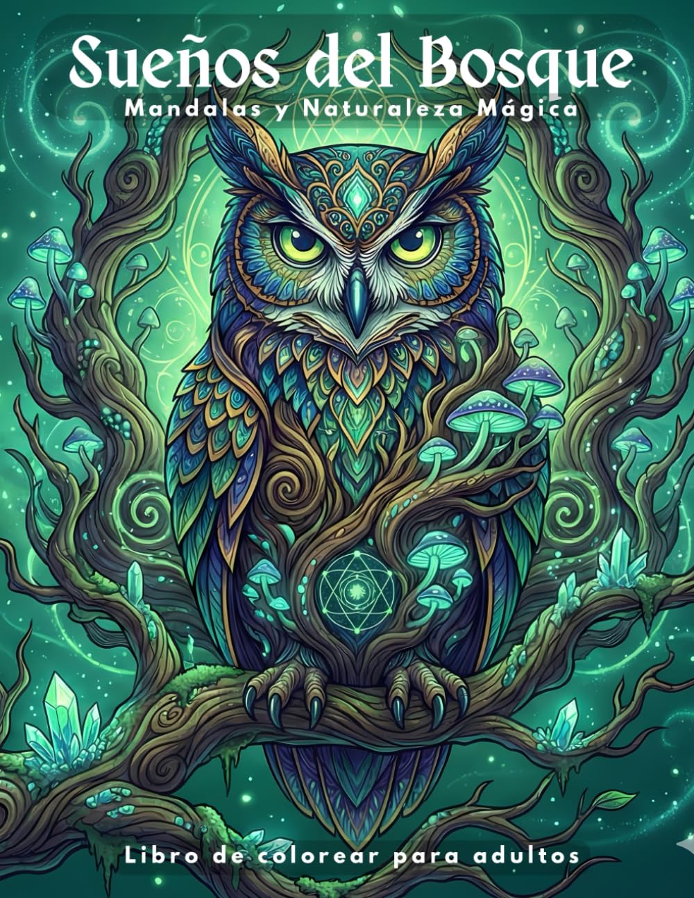 Sueños del Bosque: Libro de colorear para adultos con mandalas, animales y naturaleza mágica para aliviar el estrés y la ansiedad