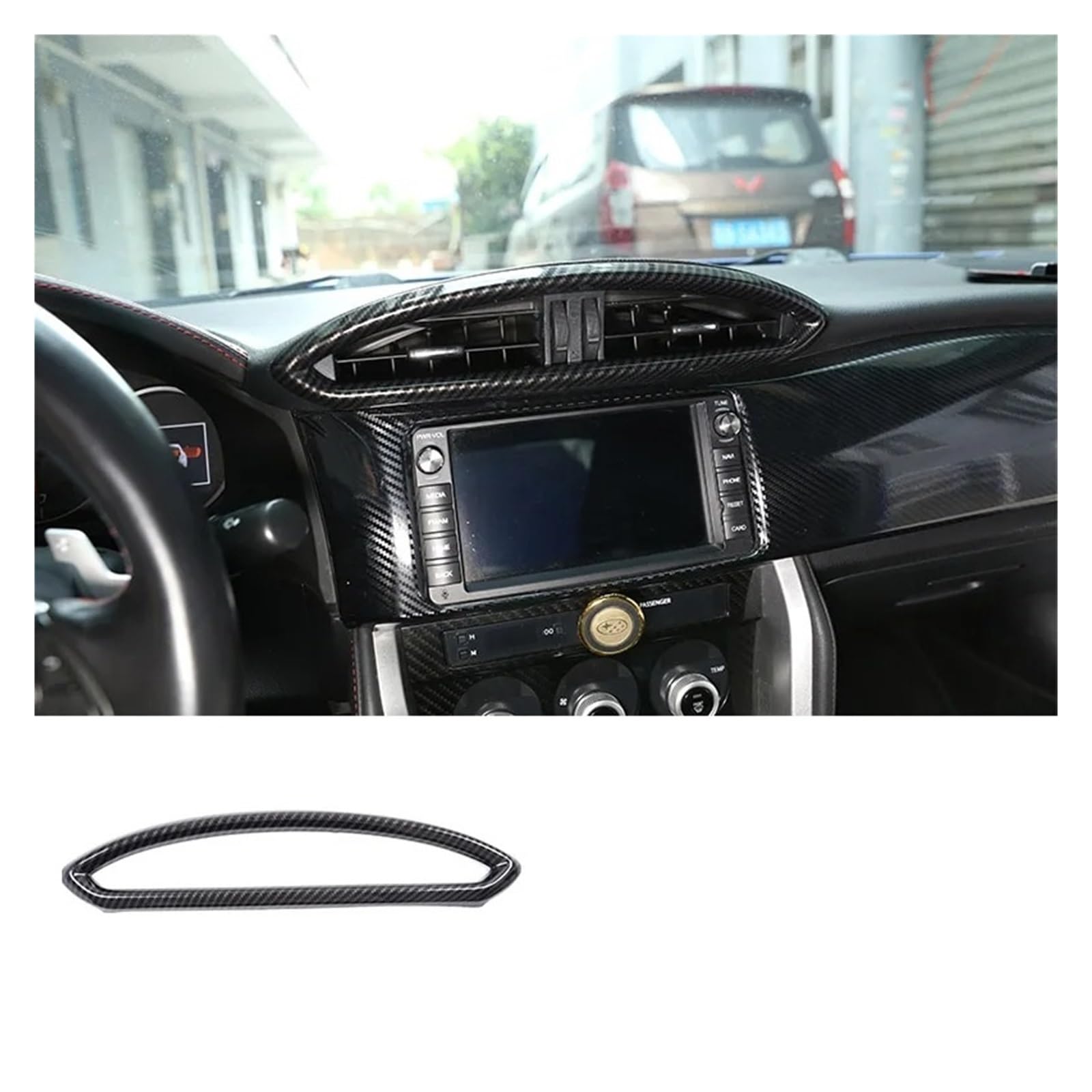 Car Accessory for Subaru for BRZ for Toyota 86 GT86 2012-2020 ABS Car Shift Armrest Panel Sticker Interior Modification Accessories 2 Pieces Interior Mouldings(E)