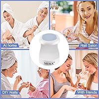 Vista 6 de MEKK Mini luz UV para uñas de gel, lámpara de uñas LED UV de un solo dedo de 16 W, lámpara portátil de curación profesional pequeña, diseño compacto