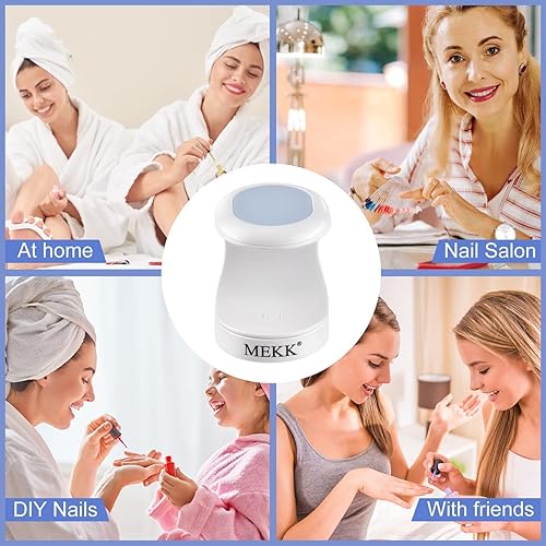 Miniatura 6 de MEKK Mini luz UV para uñas de gel, lámpara de uñas LED UV de un solo dedo de 16 W, lámpara portátil de curación profesional pequeña, diseño compacto