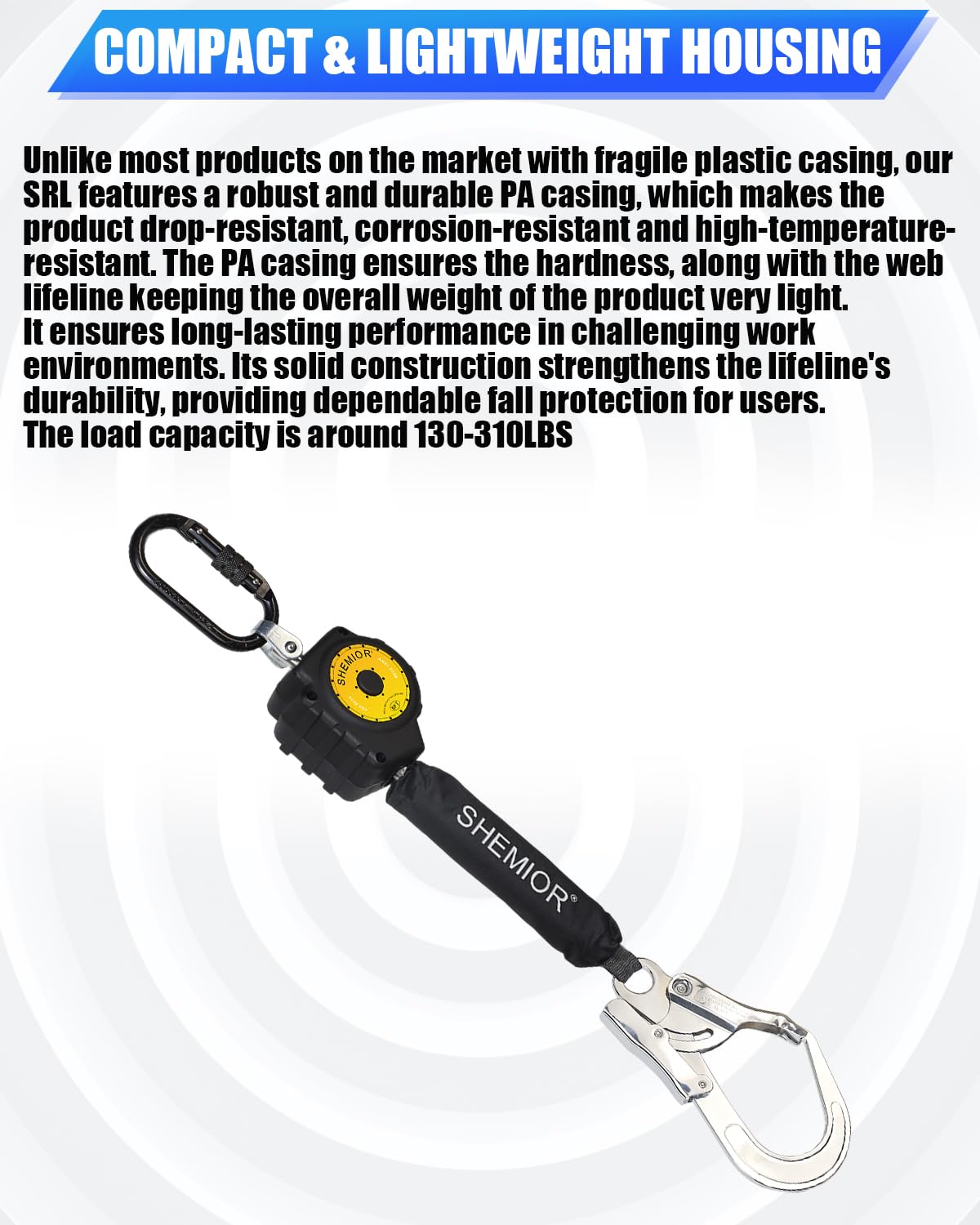Swivel Self Retracting Lifeline - 6FT SRL -5
