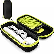 Compatible with Philips One Blade Case, Hard Travel Case for Mens Electric Shaver, Waterproof Storage Case for OneBlade Pro 360 & Braun Series 9, Black