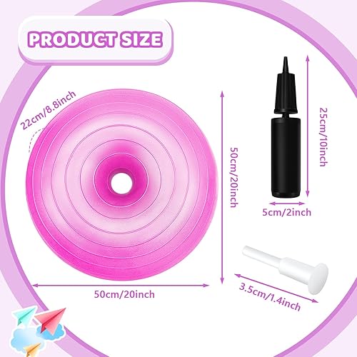 Miniatura 2 de Lewtemi Asiento flexible para el aula, sillas de pelota de yoga elementales de Navidad, regalo para niños, entrenador de equilibrio de estabilidad,