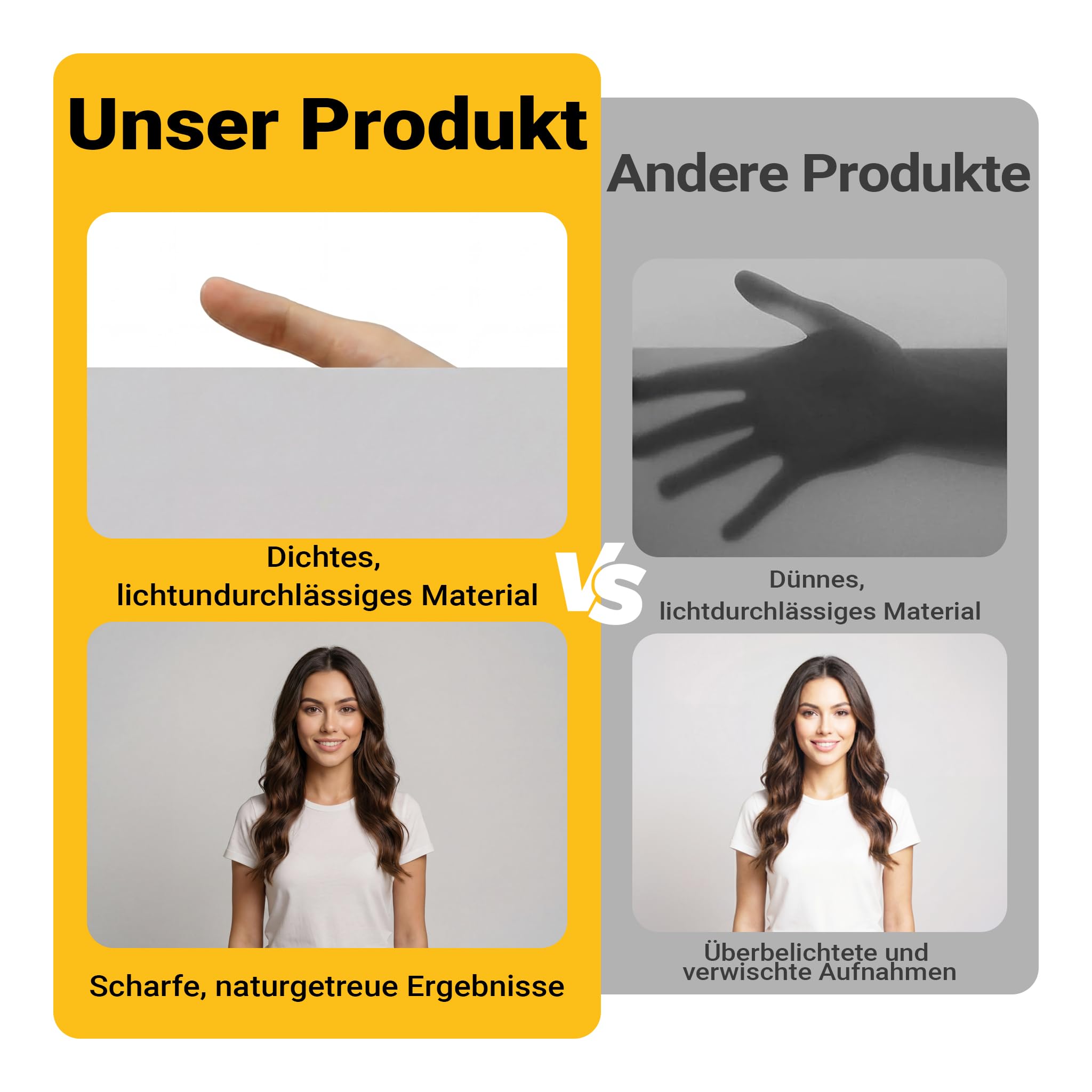 Walimex pro Hintergrundkarton 2,60 x 10 m light grey, robuster Fotohintergrund aus Karton, Fotoleinwand als Backdrop für Fotostudio, reflexfrei, strapazierfähig, ideal für Produktfotografie