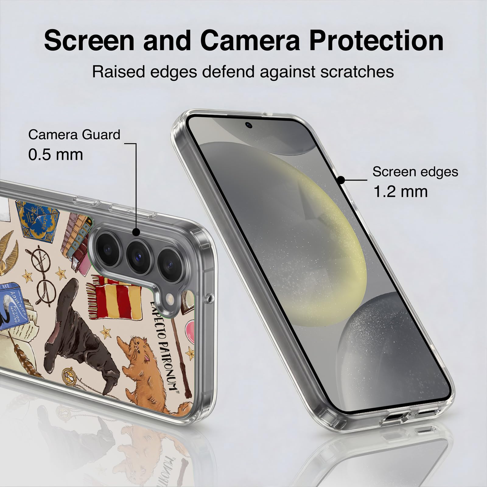 Head Case Designs Licenza Ufficiale Harry Potter Modello Hogwarts Deathly Hallows XXXVII Custodia Cover in Morbido Gel Compatibile con Samsung Galaxy S24 5G