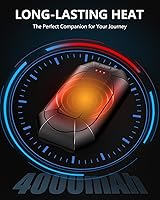 Vista 4 de Hand Warmers Rechargeable, Dnaleao 2 Pack 4000mAh Electric Portable Pocket Heater, Heat Therapy Great for Outdoors, Hunting, Golf, Camping, Warm