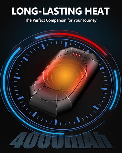 Miniatura 4 de Hand Warmers Rechargeable, Dnaleao 2 Pack 4000mAh Electric Portable Pocket Heater, Heat Therapy Great for Outdoors, Hunting, Golf, Camping, Warm