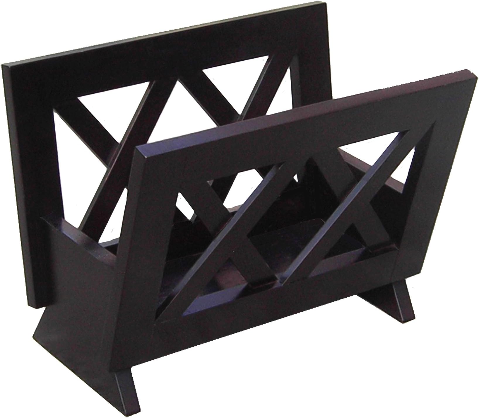 Croft Design Magazine Rack Amazon.com: MyGift Mid-Century Design Magazine Rack, Matte Black Tone ...