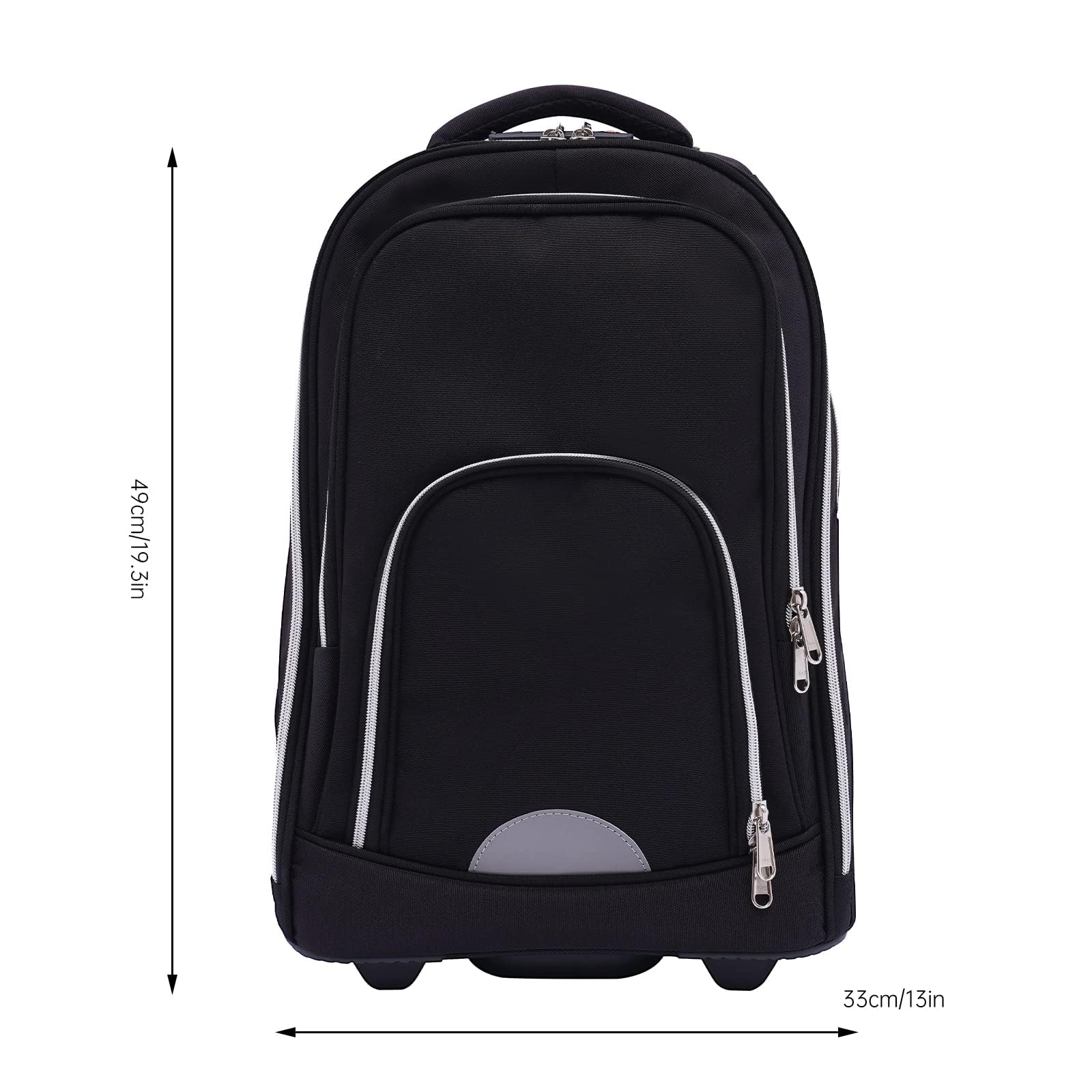 Mochila de 45 litros con ruedas, mochila de gran volumen, bolsa de viaje de 7 pulgadas, diseño impermeable con múltiples compartimentos, adecuada para varios viajes cortos, viajes de negocios, viajes