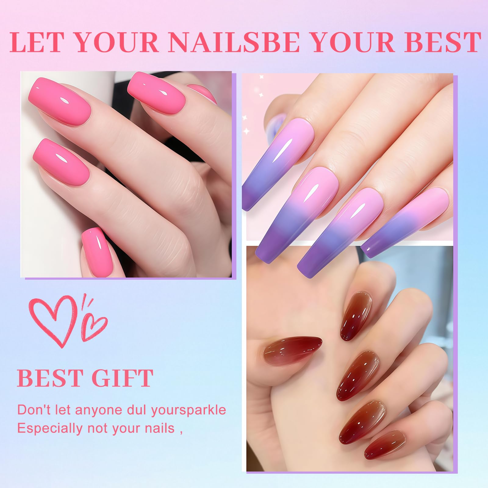 Zosutetoxo Ensemble de Poudres pour Ongles 40 Couleurs avec 3 Pinceaux Pigments pour Nail Art Nuances Néon et Pastel Palette de Poudre pour Ombre Dégradé Décoration d'Ongles