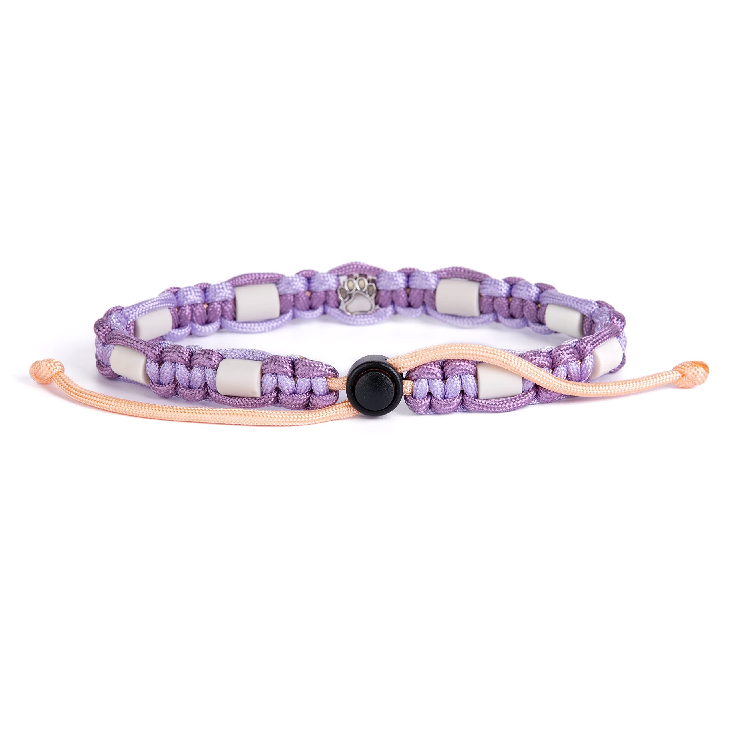 EM Ceramic Collar for Dogs & Cats Made to Measure EM Band Original US Paracord (51-60 cm, Lavender Pastel) - Image 4