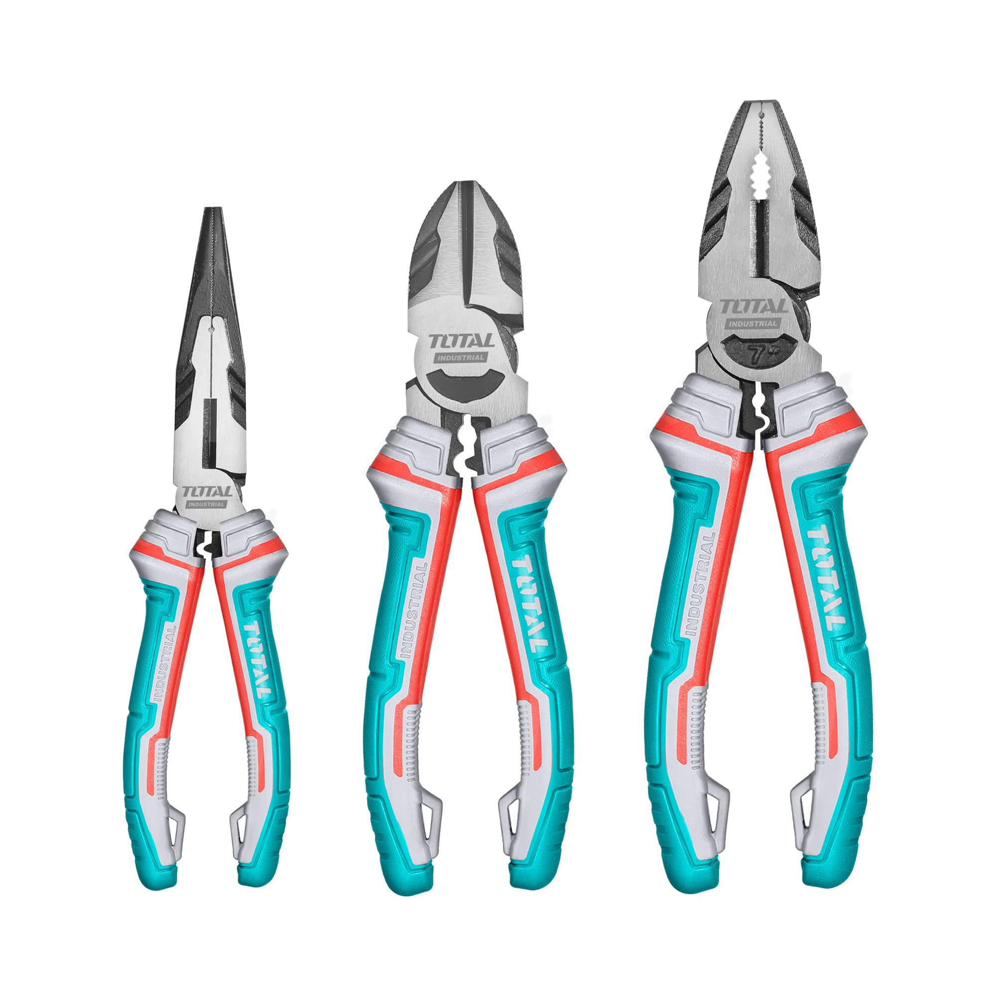 Total 3 PCS High Leverage Pliers, 30% More Efficient than normal pliers, Chrome Vanadium (Cr-V) High Durability THT2K0301S