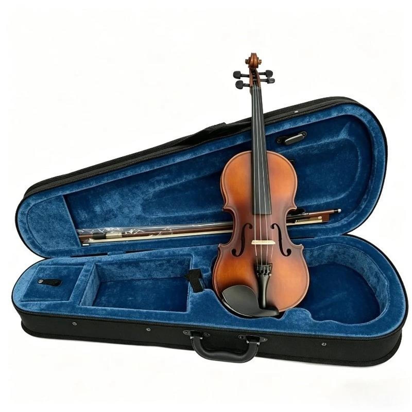 Violino Completo Per Violino In Legno Massello Opaco | Strumento acustico naturale per principianti e adulti(1/4)