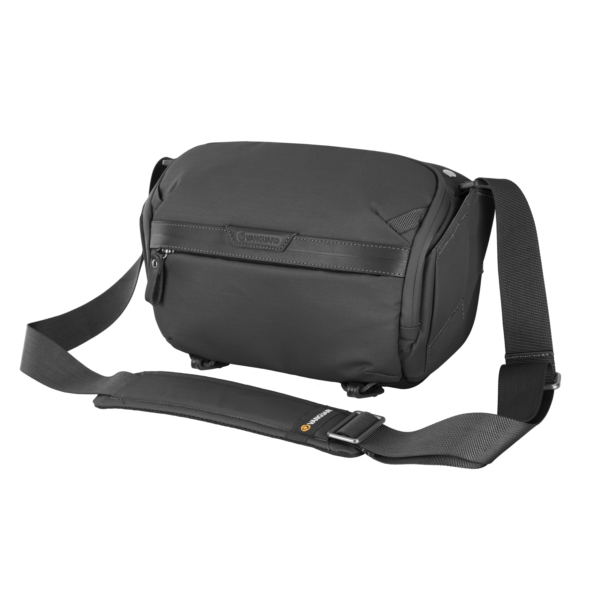 VANGUARD VEO Metro S4L Camera &amp; Everyday Shoulder Bag (Black) – Fits Mirrorless/DSLR + 2 Lenses, 8.3" Tablet Storage, Top-Access Design, Travel-Ready