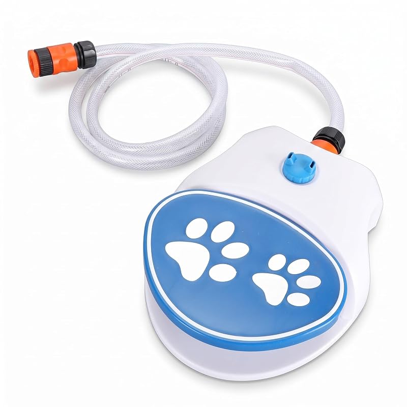 Fonte de água para cães Bewinner com acionamento por pedal e conexão para mangueira – #111, 1 unidade