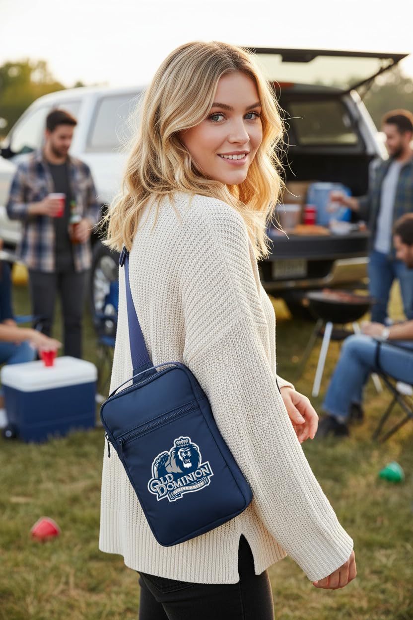 Broad Bay ODU Crossbody Bag - Versatile Travel, Sports, or Gameday Bag for Old Dominion University Fans and Alumni, Men or Women
