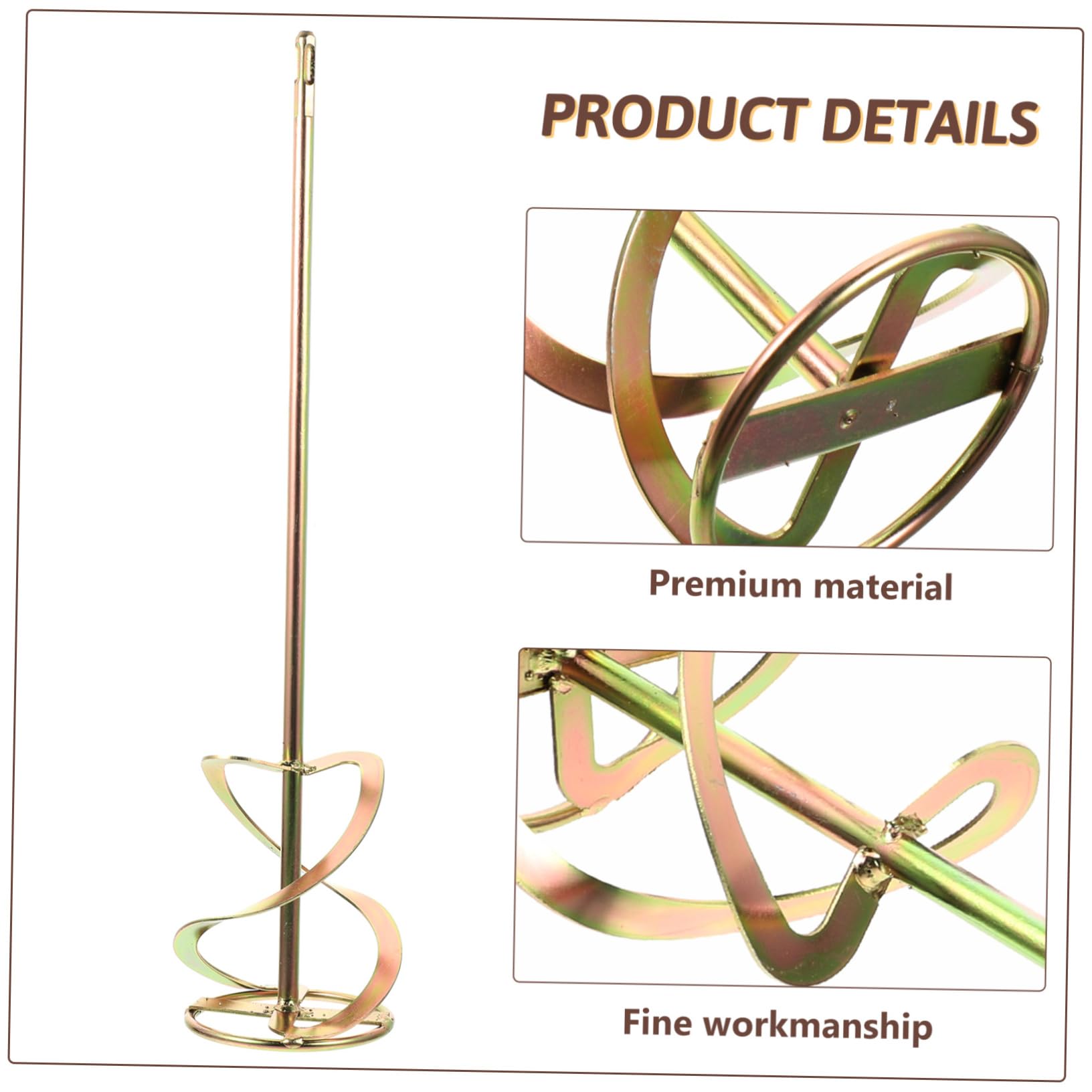 Housoutil Electric Drill Stirring Rod Cement Mixing Stick Paint and Mud Mixer 1pc and Versatile Mixing Rod