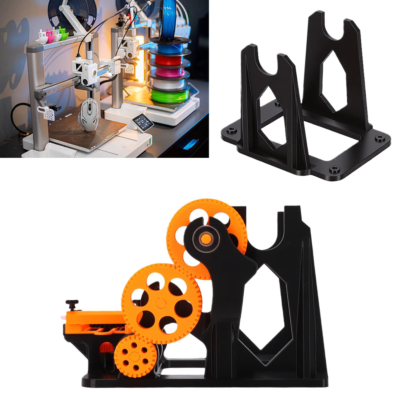 Bewinner Avvolgitore di Filamento per Stampante 3D Avvolgitore di Bobina a Manovella Adatto per P1S P1P X1, di Bobina di Filamento Manuale per Materiali di Consumo Stampante 3D, Semplifica la