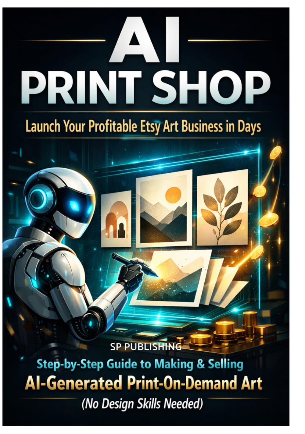 AI Print Shop: Launch Your Profitable Etsy Art Business in Days: Step-by-Step Guide to Making & Selling AI-Generated Print-On-Demand Art (No Design Skills Needed, Zero Budget, Organic Traffic Only)