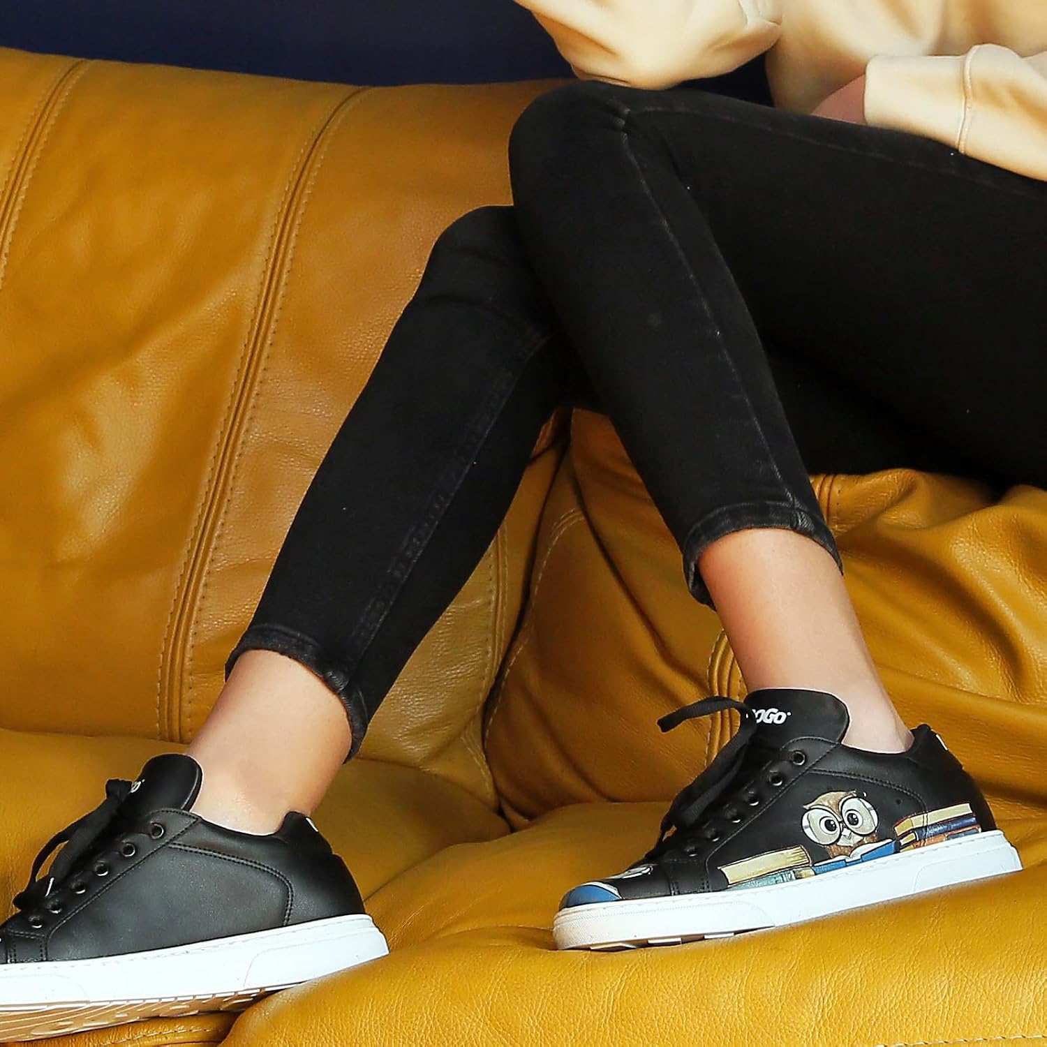 DOGO White Sneakers for Women - Handmade Women's Fashion Sneakers, Vegan Leather and Unique Design, Comfortable Shoes for Women, Ace Sneakers