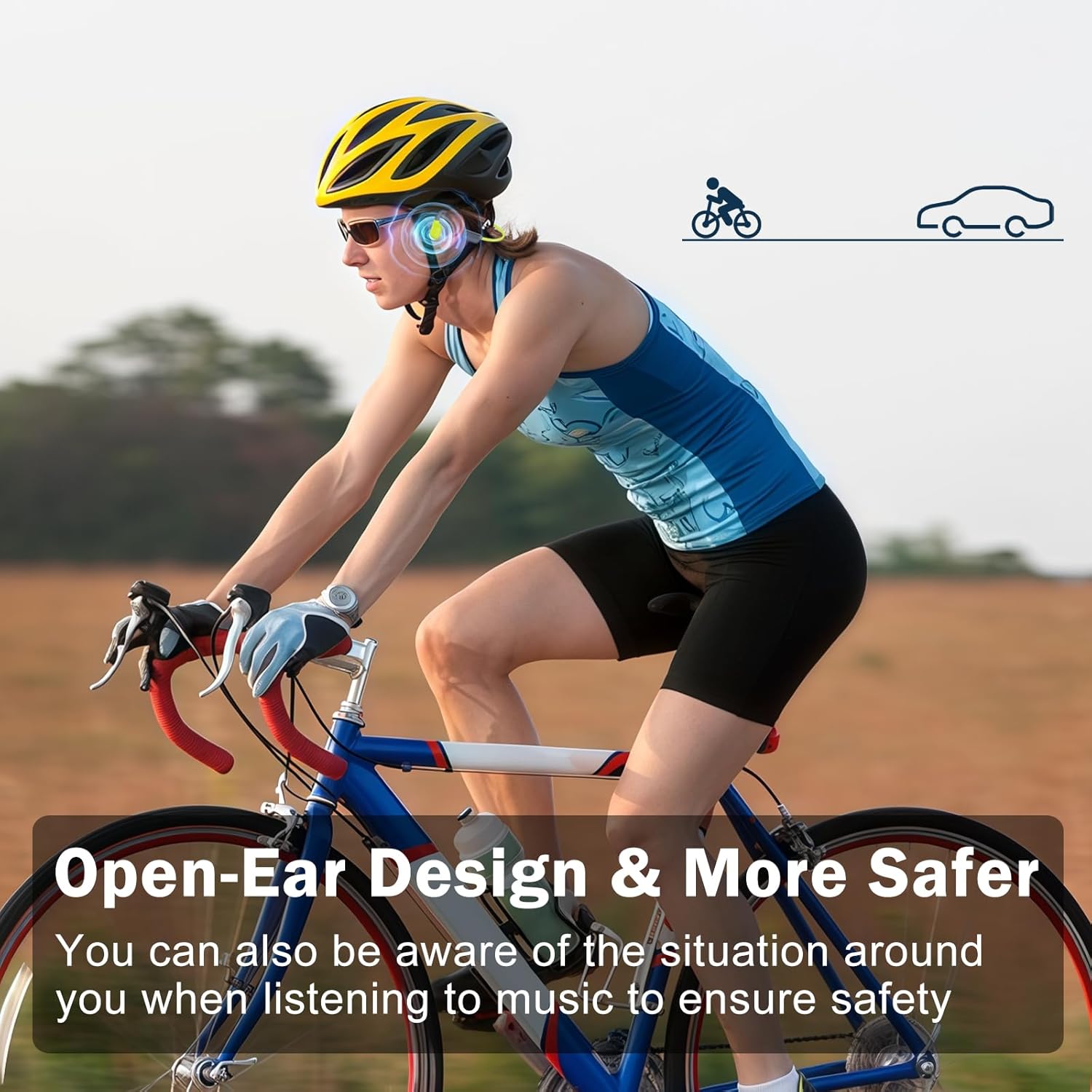 Fanisic 2026 Latest Swimming Headphones/Earbuds, Bluetooth 6.0 & MP3 with 32GB Memory IPX8 Waterproof Bone Conduction Headphones, Underwater Open Ear Headphones Secure Fit for Surfing Cycling Running
