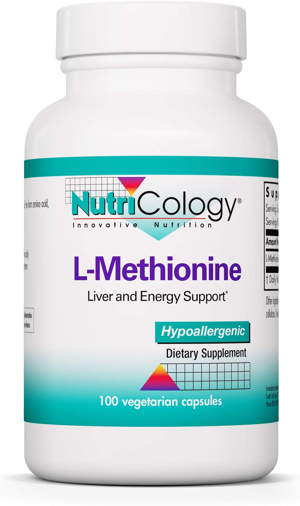 L-Methionine 500 Mg 100 Vegetarian Caps