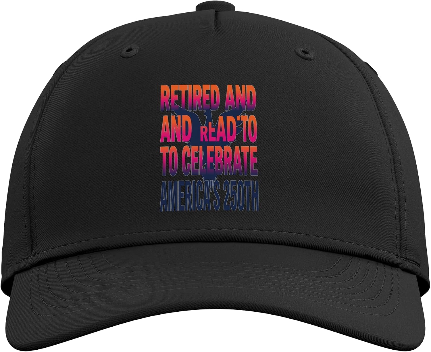 Retired and Ready to Celebra Adjustable Baseball Hat image 2