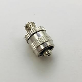 Metal Male Luer Lock Syringe Fitting to Metric M5 M5X0.75 Male (2 Units)