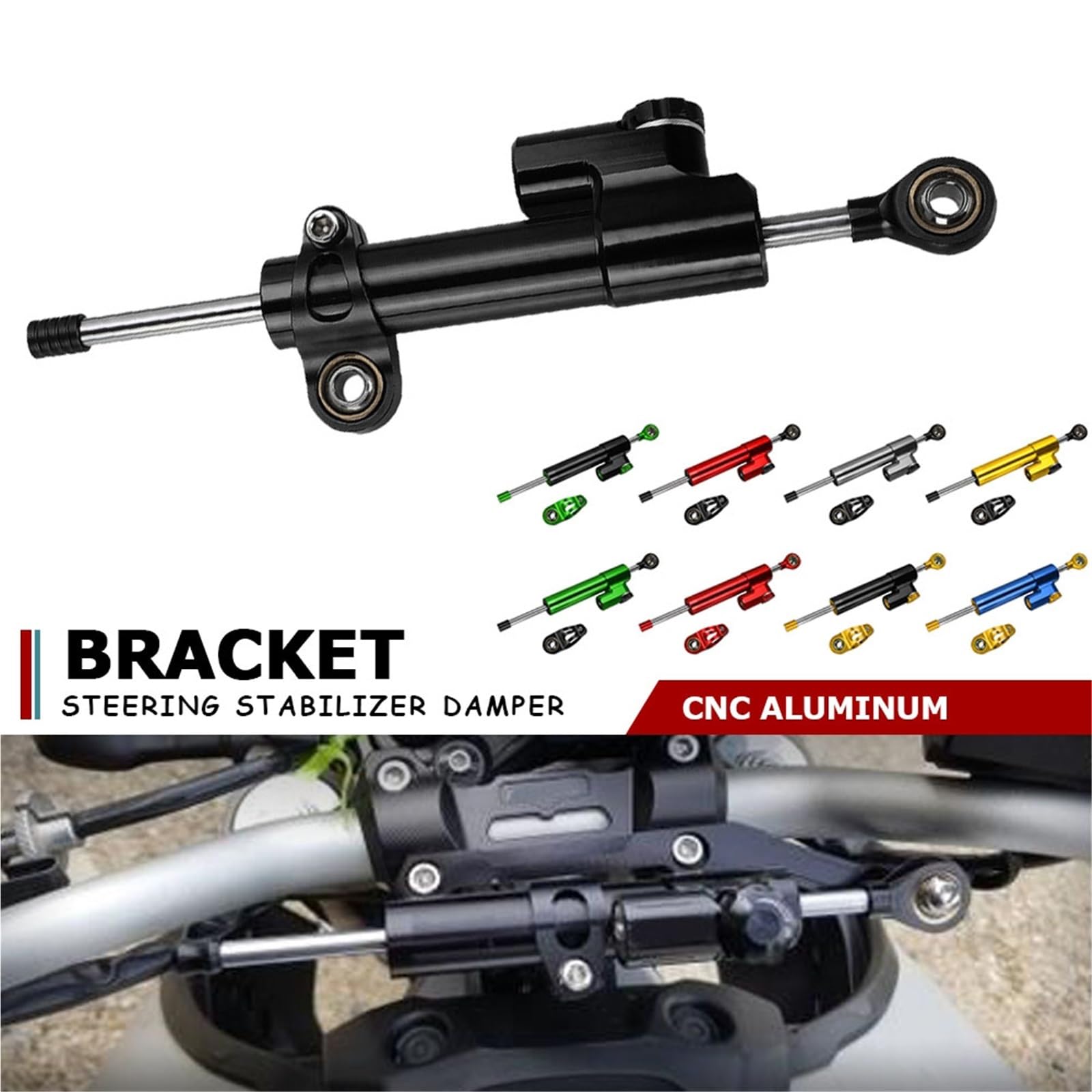 Sterzo Stabilizzare Ammortizzatore Di Controllo Sicurezza Staffa Montaggio Per BMW R1200R 2006 2007 2008 2009-2012 2013 2014 2015 2016 2017 2018
