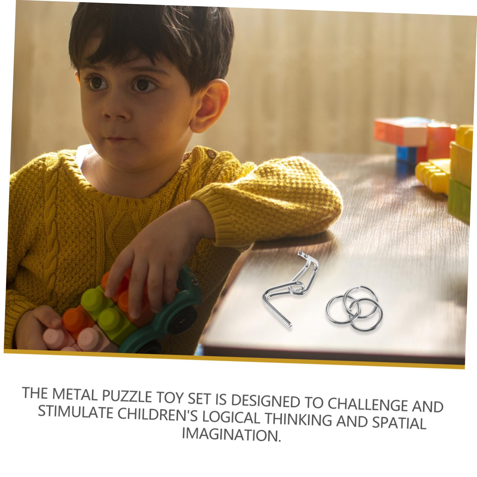 Rompicapo Cervello in Metallo Puzzle Razionale Studenti | Stimola Pensiero Razionale, Supporta Abilità di Problem Solving e Attenzione, Gioco Mentale per Esercizio Iq