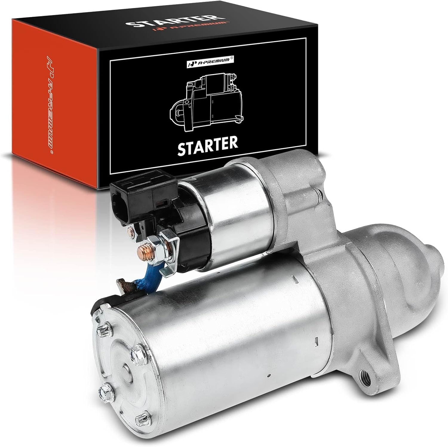 A-Premium Starter Motor Compatible with Kia Optima 12-13 2.0L, Optima 14-15 2.4L, Sportage 11-16, Forte Koup 11-13 & Hyundai Sonata, Tucson, Santa Fe Sport, 12V 1.2KW 11T CW, Replace# 361002G200