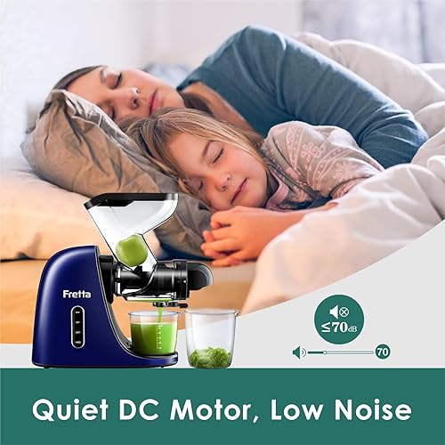 Vista 56 de Fretta Máquinas exprimidoras, exprimidor de prensa en frío, máquinas exprimidoras sin BPA, máquinas exprimidoras de verduras y frutas, canal de Negro