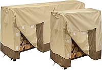 Vista 15 de Classic Accessories Veranda - Cubierta resistente al agua para estante de troncos de 4 pies, fundas para muebles de patio