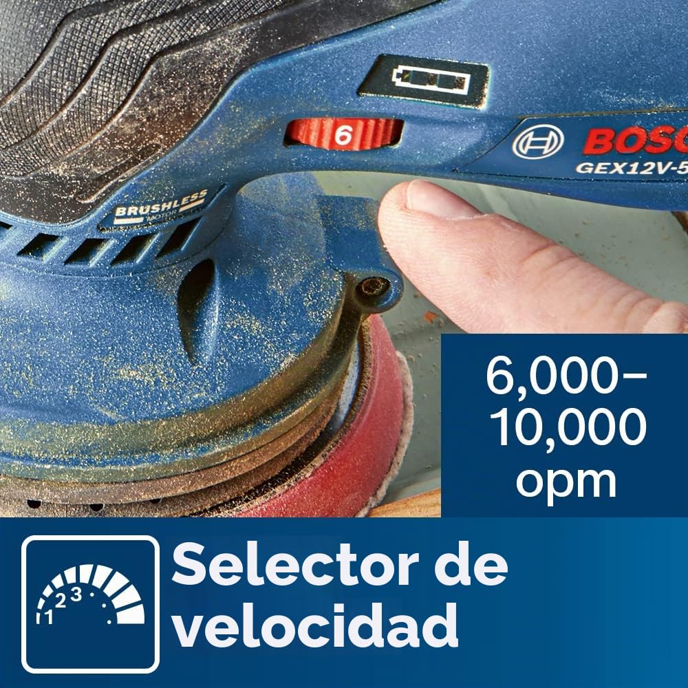 Bosch GEX12V-5N 12V Max Brushless 5 In. Random Orbit Sander (Bare Tool)