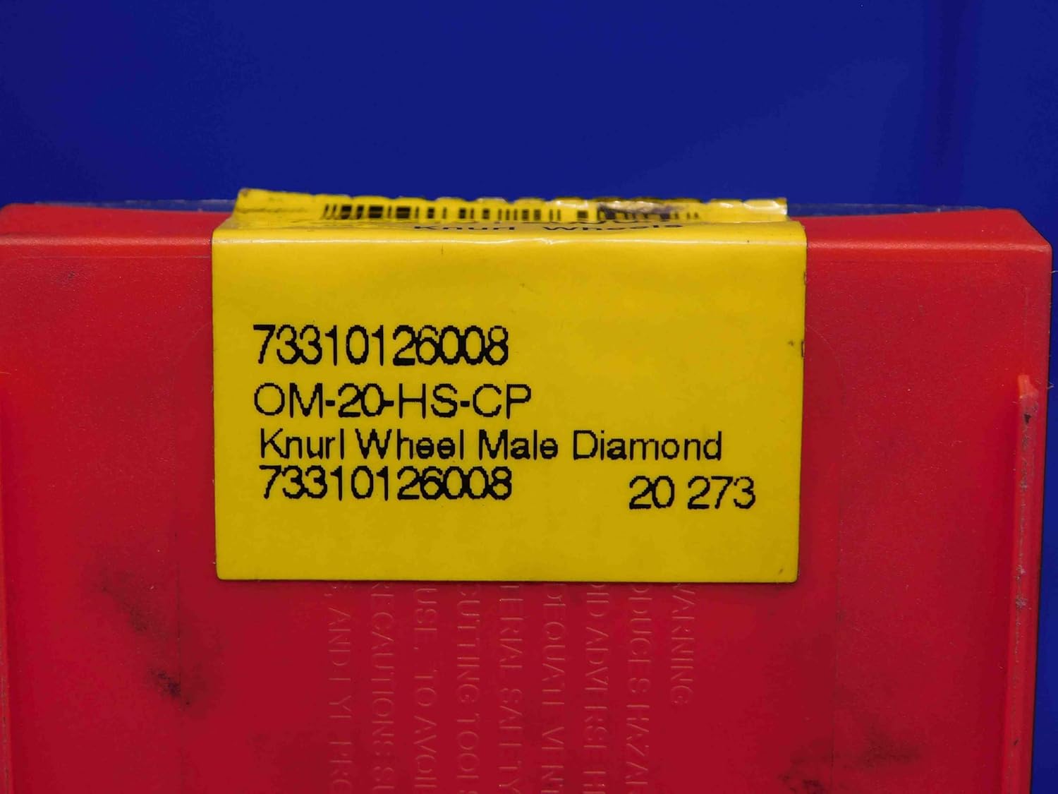 Dorian Tool OM-20-HS-CP HSS Male Diamond KNURLING Wheel 1" X 3/8 X 5/16 SPACERS - BR6397BC4