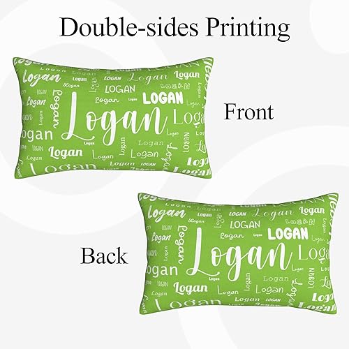 Miniatura 5 de Funda de almohada personalizada con nombre, funda de almohada lumbar personalizada con nombre, funda de almohada de felpa con nombre de 16 x 24