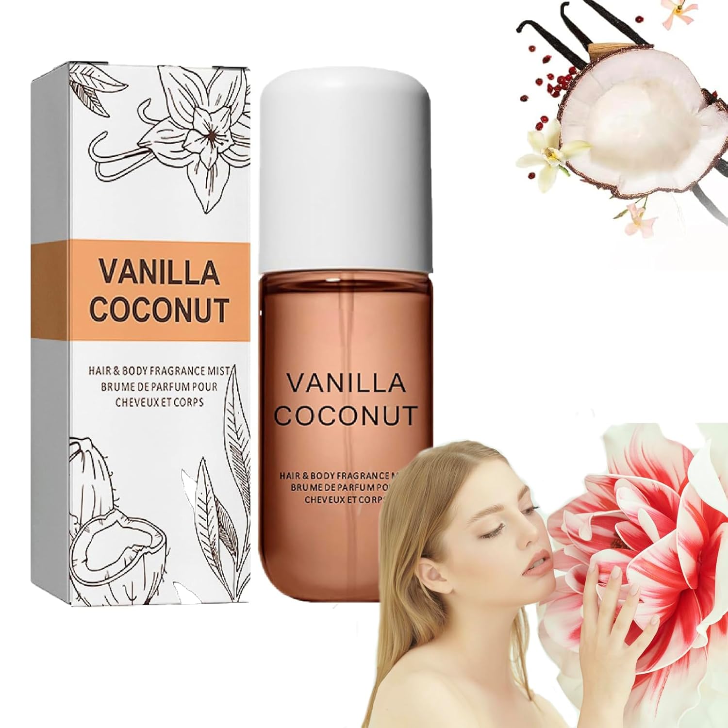 Koec Vanilla Coconut Perfume, Vanilla Body & Hair
