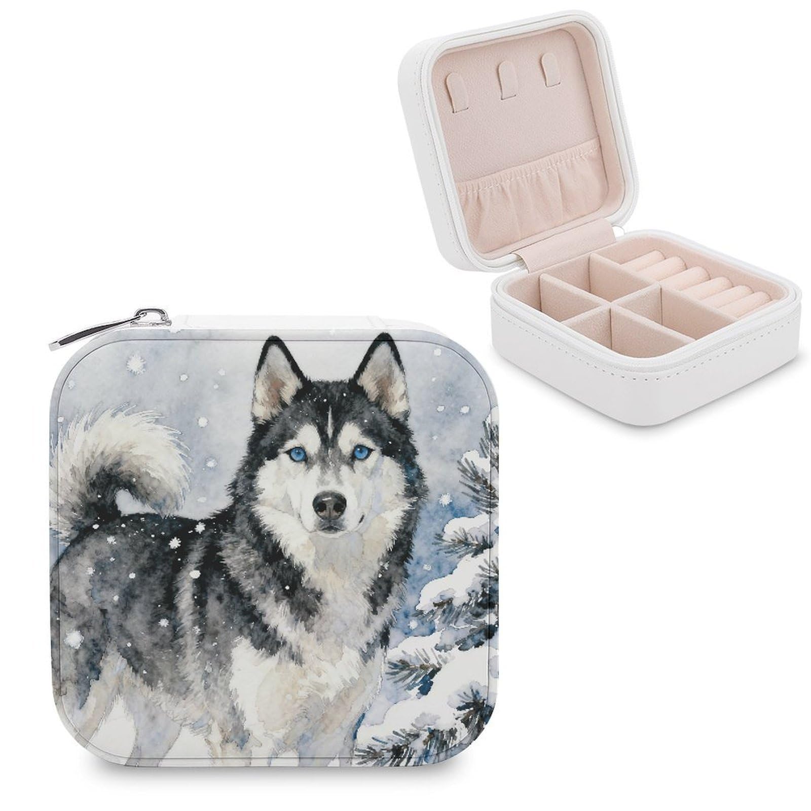 FekiLoot Animal Jewelry Box Exquisite Jewelry Organizer Silver Gold Trinket Storage Case Multi Compartments Cute Earrings Ring Necklace Holder For Woman Household Gift