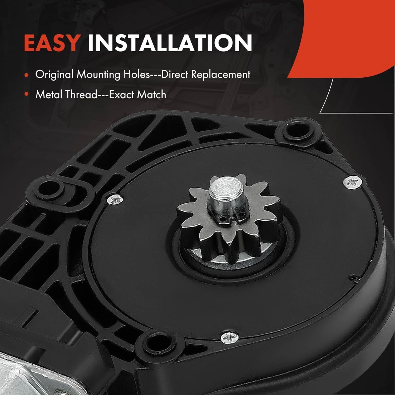 A-Premium Power Window Lift Motor Compatible with Ford Ranger 1993-2011, Windstar 1995-1998 & Lincoln Continental & Mazda B2200 B2300 B2500 B2600 B3000 B4000, Replace# 1FAA58526