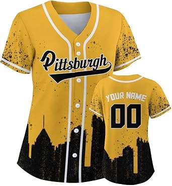 City Custom Women Baseball Jersey Graffiti Shirts Personalized Jersey Name Number Gifts for Mom Women Youth Birthday
