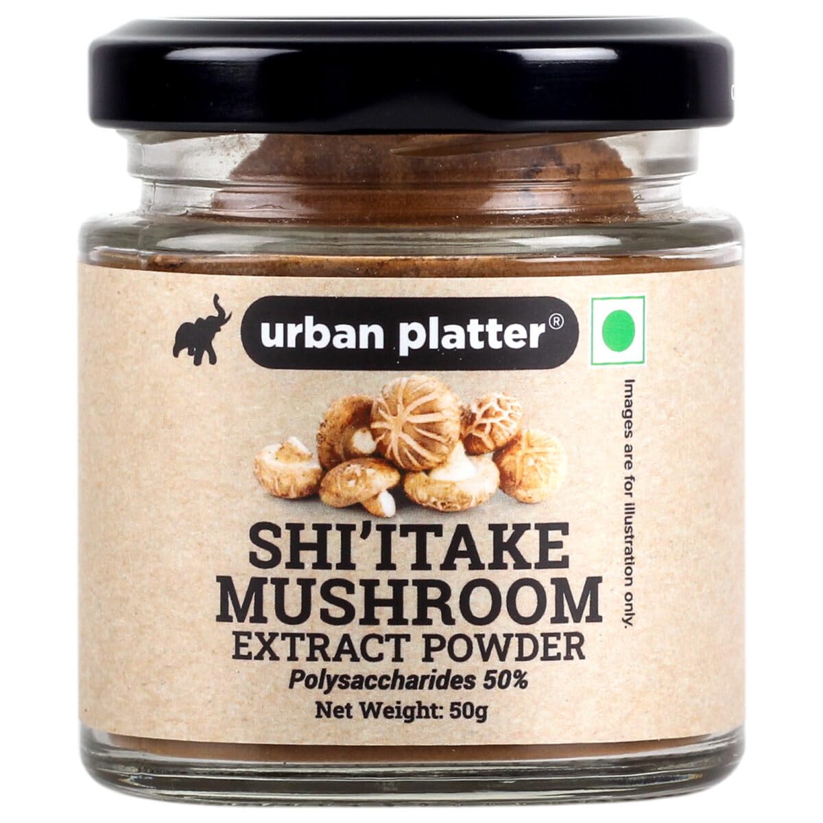 Urban Platter Shiitake Mushroom Extract Powder, 50g / 1.76oz [Lentinula Edodes, Rich in Vitamin D, Elixir of Life] (B07M85G7YV) Amazon Price History, Amazon Price Tracker