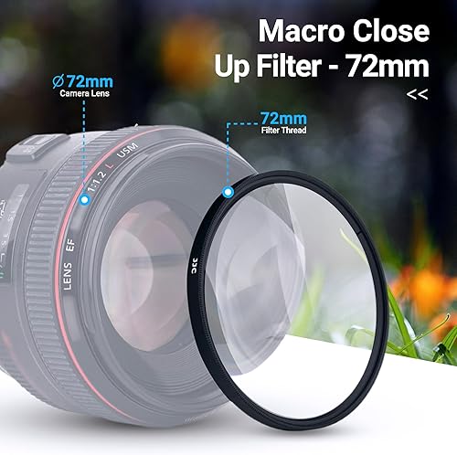 Miniatura 10 de Filtro macro de primer plano de 1.594 in (+2 +4 +8 +10) Accesorio de filtro macro con bolsa de filtro de lente para Sony ZV-1F ZV1F A6400 A6300