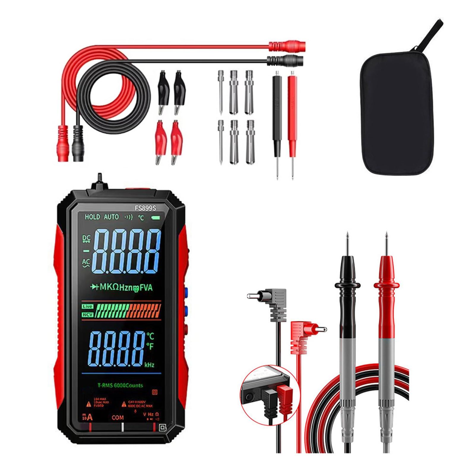 Fromceo Light 18 In 1 Intelligent Anti Burn Digital Multimeter With Large Backlit Display For Home And Industrial Use Accurate Electrical Diagnostics Ncv None Potential Tester