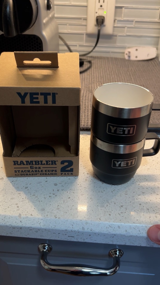 Watch Yeti Rambler 6oz Stackable Mug. Stainless steel with durasip