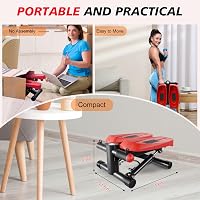 Vannect Mini Stepper Otthoni Edzéshez Erőkötélekkel és Kijelzővel 6