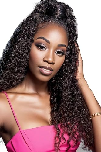 Miniatura 9 de Encaje frontal HD 13x4, cierre frontal de encaje de onda profunda, cabello humano prearrancado 100% cabello humano virgen de oreja a oreja HD