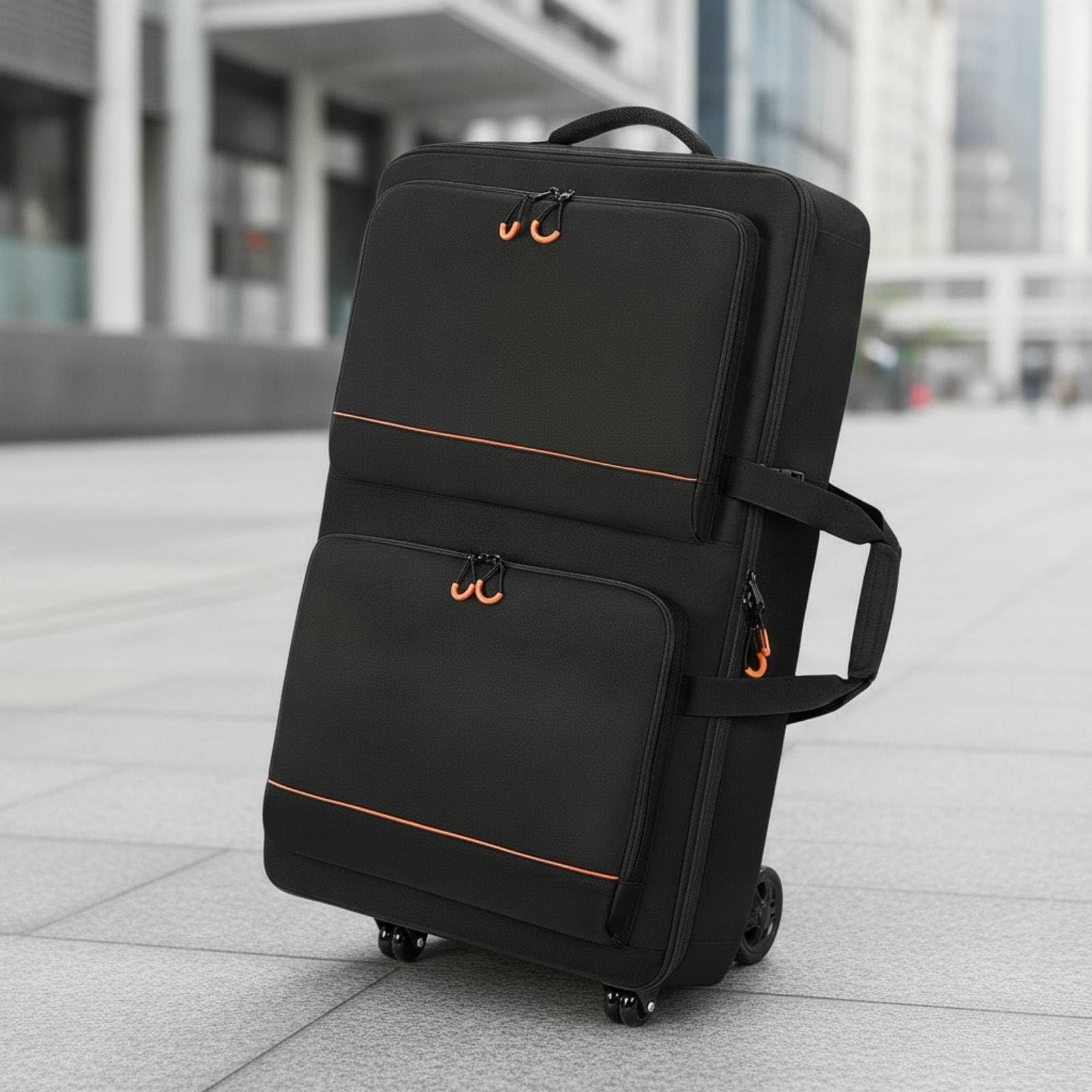 Zaino con Scomparto Anteriore Imbottita Borsa Grande Capacità Custodia per, Concerti